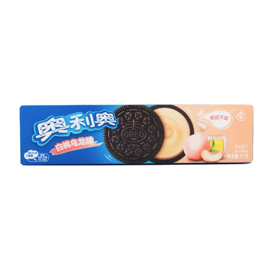 Oreo Biscuit Peach Tea